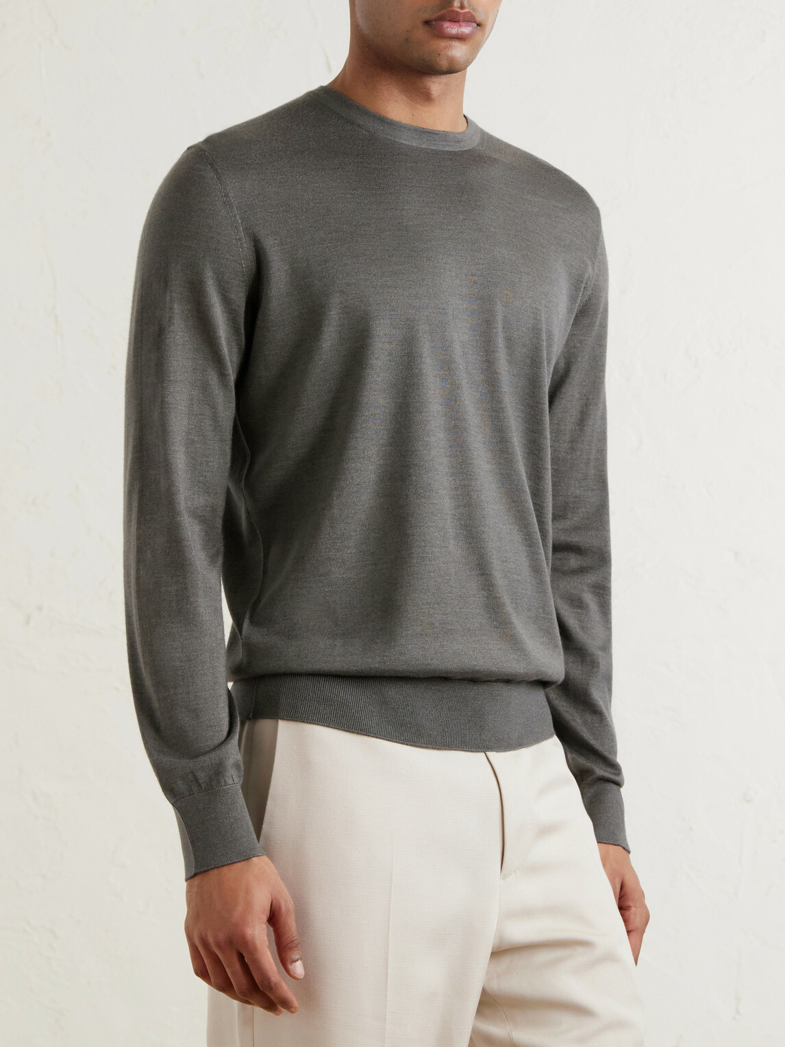 Zegna - Cashmere and Silk-Blend Sweater - Brown