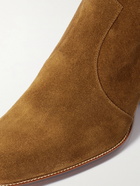 SAINT LAURENT - Wyatt Suede Chelsea Boots - Brown