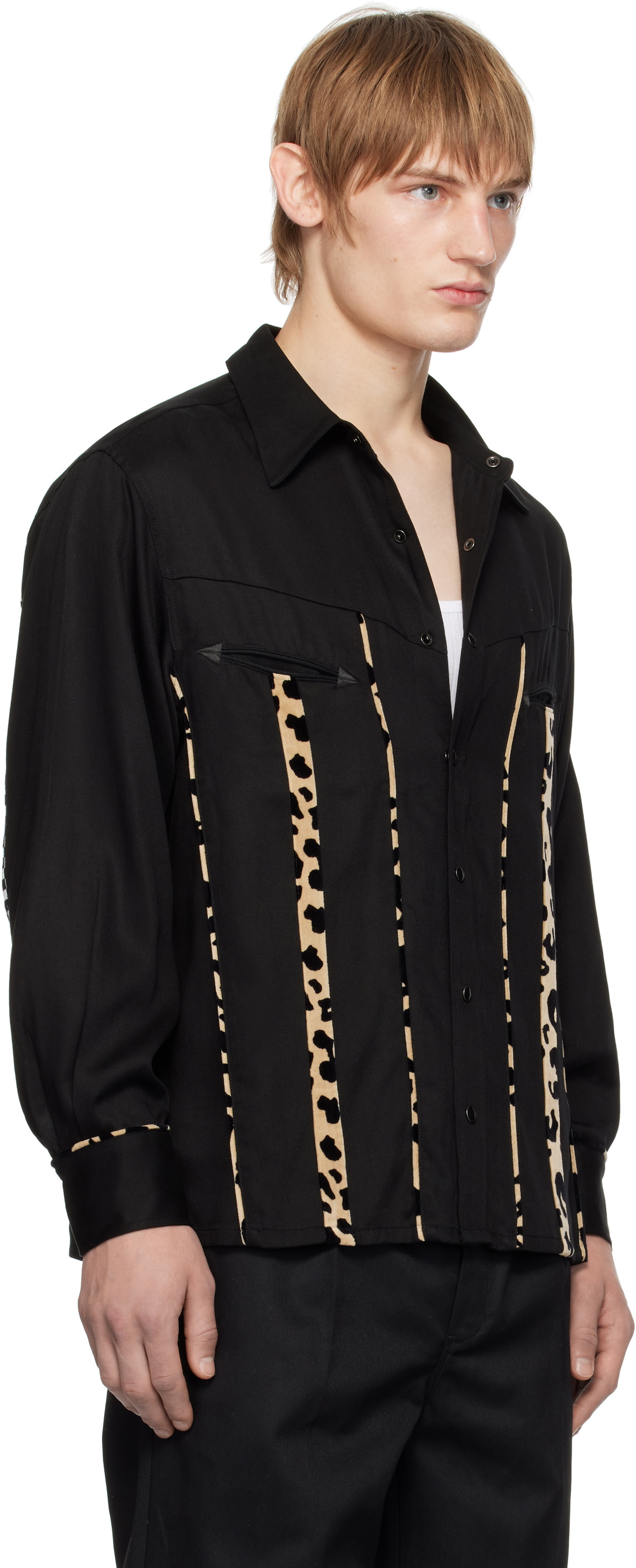 WACKO MARIA◆WESTERN SHIRT S/S BLACK Wacko Maria Western Shirt Black - Shirts - BeyondStyle