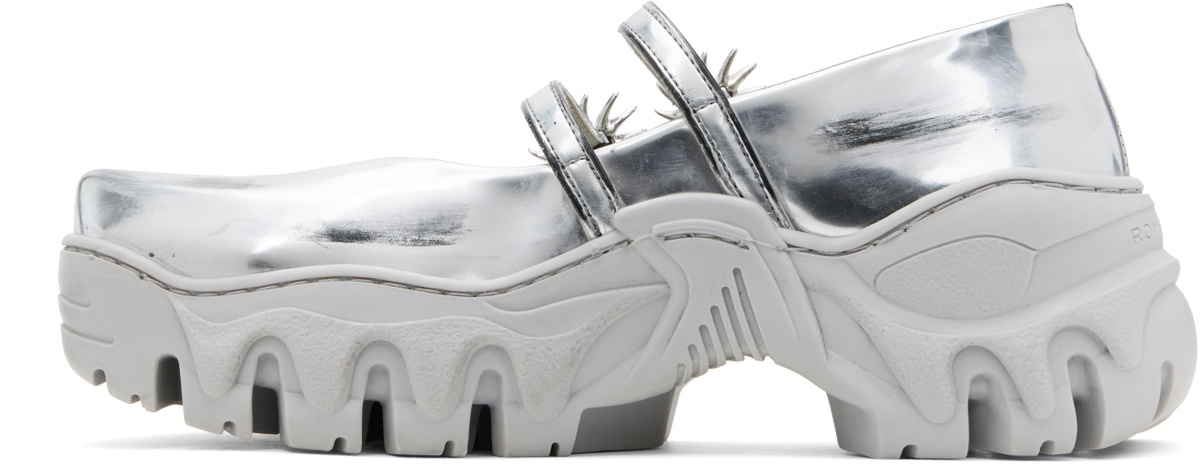 Rombaut SSENSE Exclusive Silver MJ Ballerina Flats