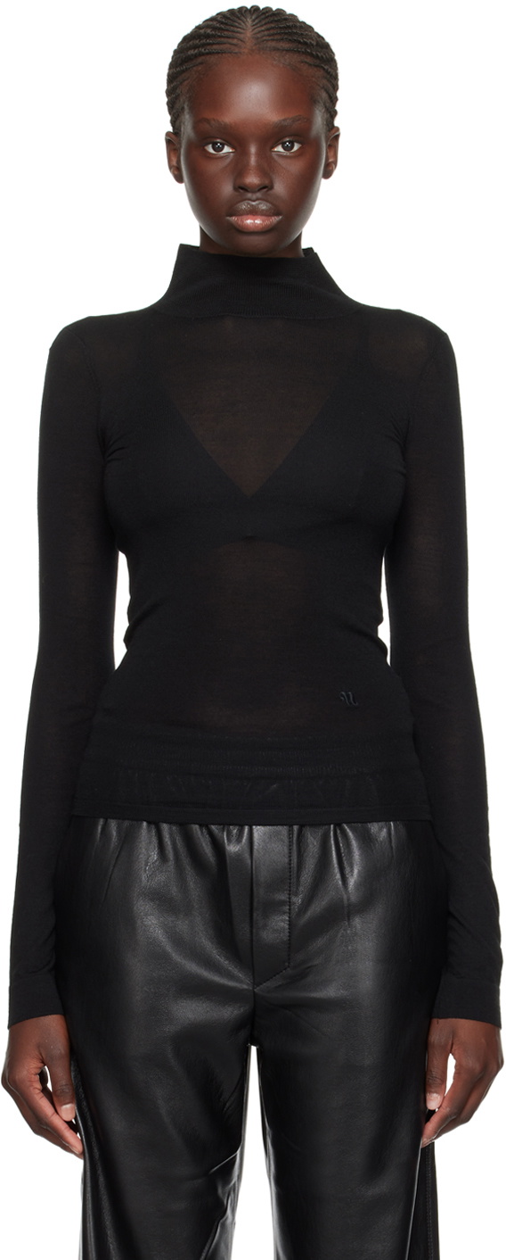 Nanushka Black Harri Turtleneck Nanushka