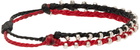 Paul Smith Black & Red Double-Strand Beaded Bracelet