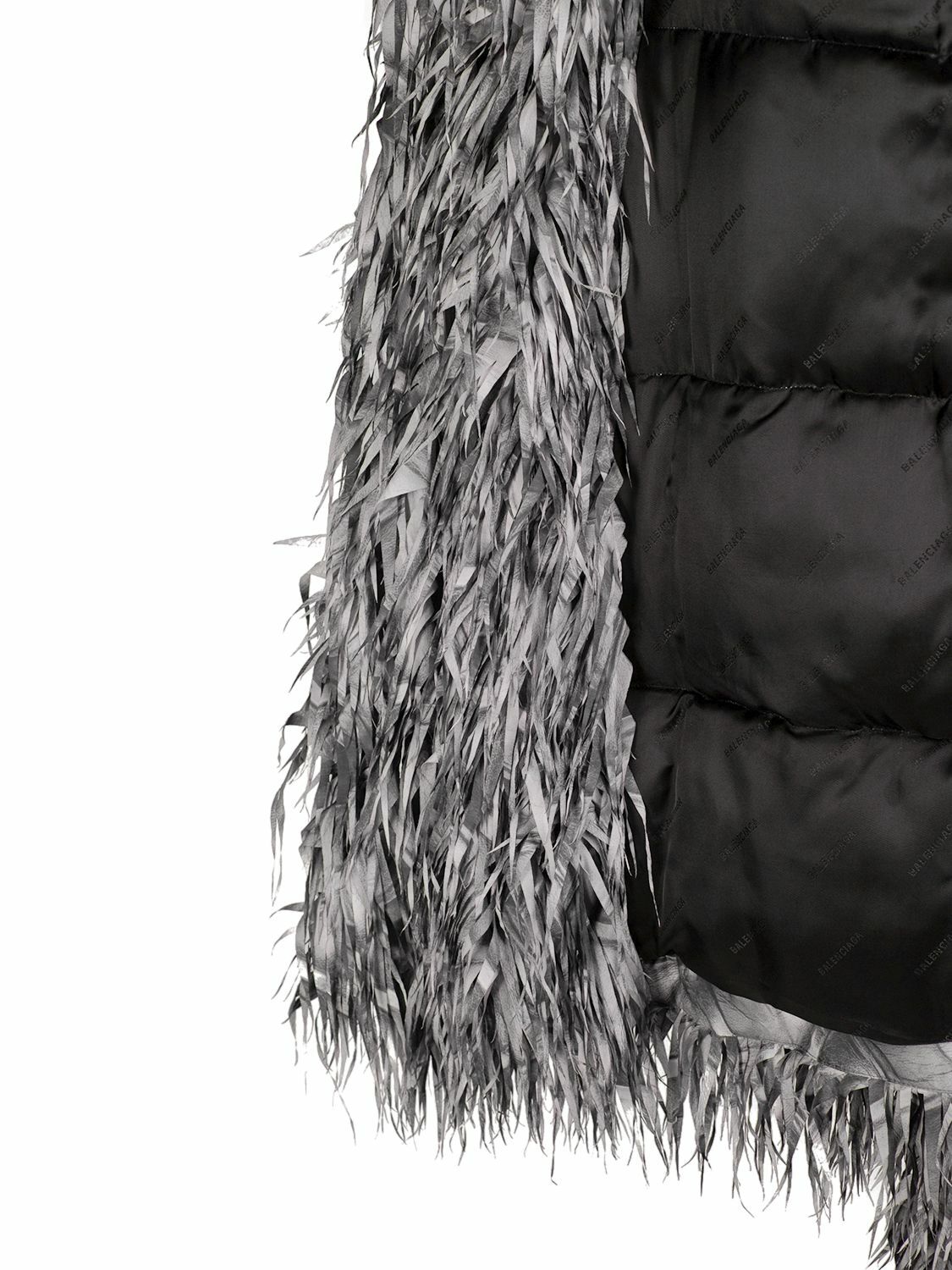 BALENCIAGA - Laser Cut Faux Fur Jacket