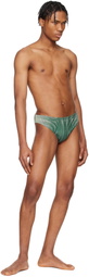 Jean Paul Gaultier Blue 'The Spirale' Swim Briefs
