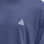 Nike Men's ACG Long Sleeve Logo T-Shirt in Thunder Blue