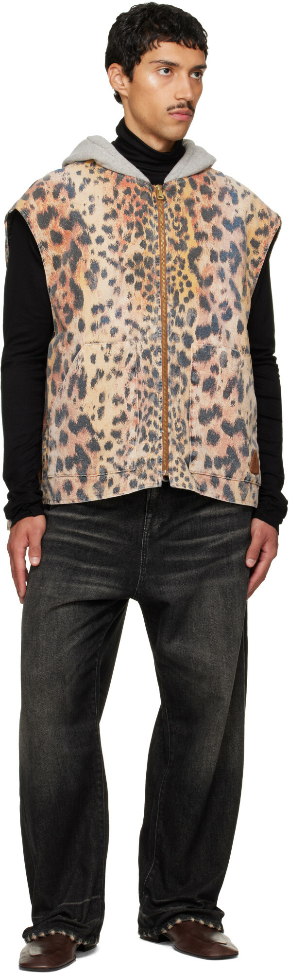 R13 Multicolor Relaxed Workwear Vest