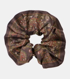 Saint Laurent Paisley silk scrunchie