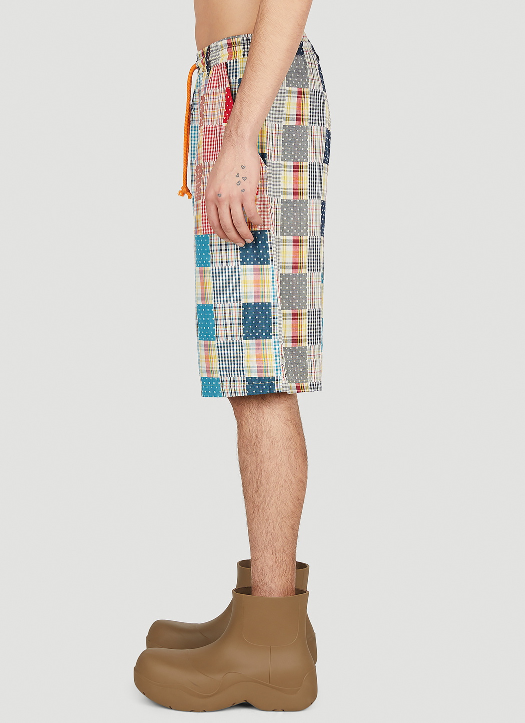 (Di)vision Patchwork Check Shorts