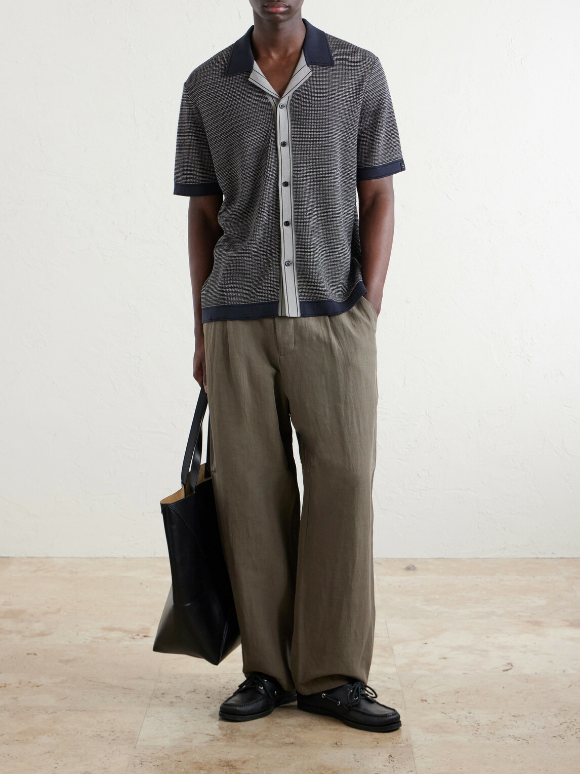 Rag & Bone - Camp-Collar Cotton-Blend Shirt - Blue