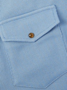 God's True Cashmere - Cashmere and Cotton-Blend Denim Shirt - Blue