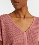 Varley Ashford open-knit cotton top
