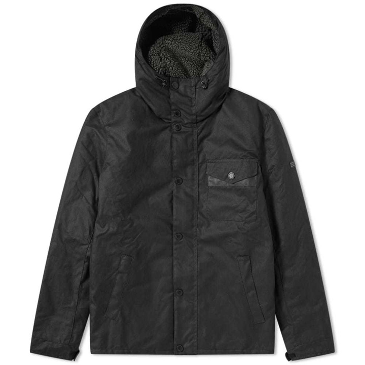 Photo: Barbour International Kevlar Wax Jacket Black