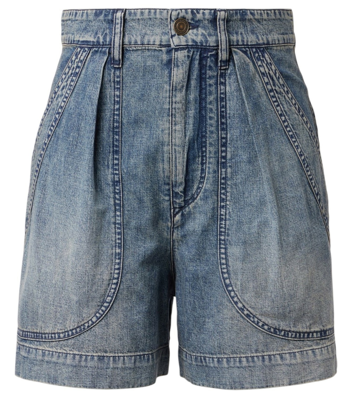 Isabel Marant Étoile Women's Mifa Shorts with Logo in Ecru