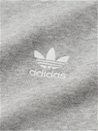adidas Originals - Logo-Embroidered Striped Cotton-Blend Jersey Sweatshirt - Gray