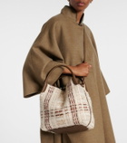 Loro Piana Bale Large leather-trimmed tote bag