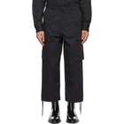 AMI Alexandre Mattiussi Navy Worker Fit Cargo Pants