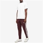 Adidas Men's 3 Stripe Pant in Shadow Brown