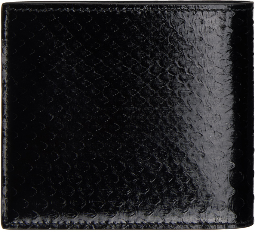 Bally Black Busy Bally Bifold 8CC Wallet