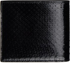 Bally Black Busy Bally Bifold 8CC Wallet