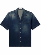 Valentino Garavani - Camp-Collar Denim Shirt - Blue