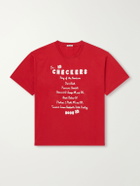 BODE - Embroidered Cotton-Jersey T-Shirt - Red