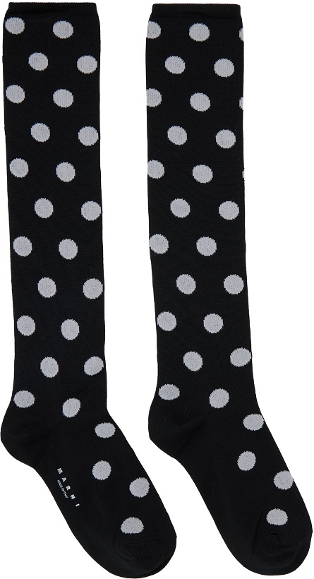 Photo: Marni Black & White Polka Dots Socks