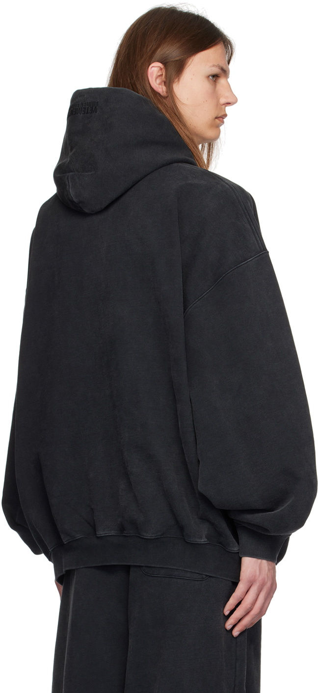 【VETEMENTS】ブラック Double Anarchy フーディ VETEMENTS - DOUBLE ANARCHY LOGO HOODIE / ブラック | Tempt