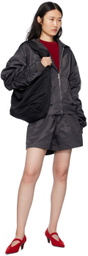 Birrot Gray Love Bomber Jacket