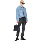 Thom Browne Blue Selvedge Backstrap Utility Denim Jacket