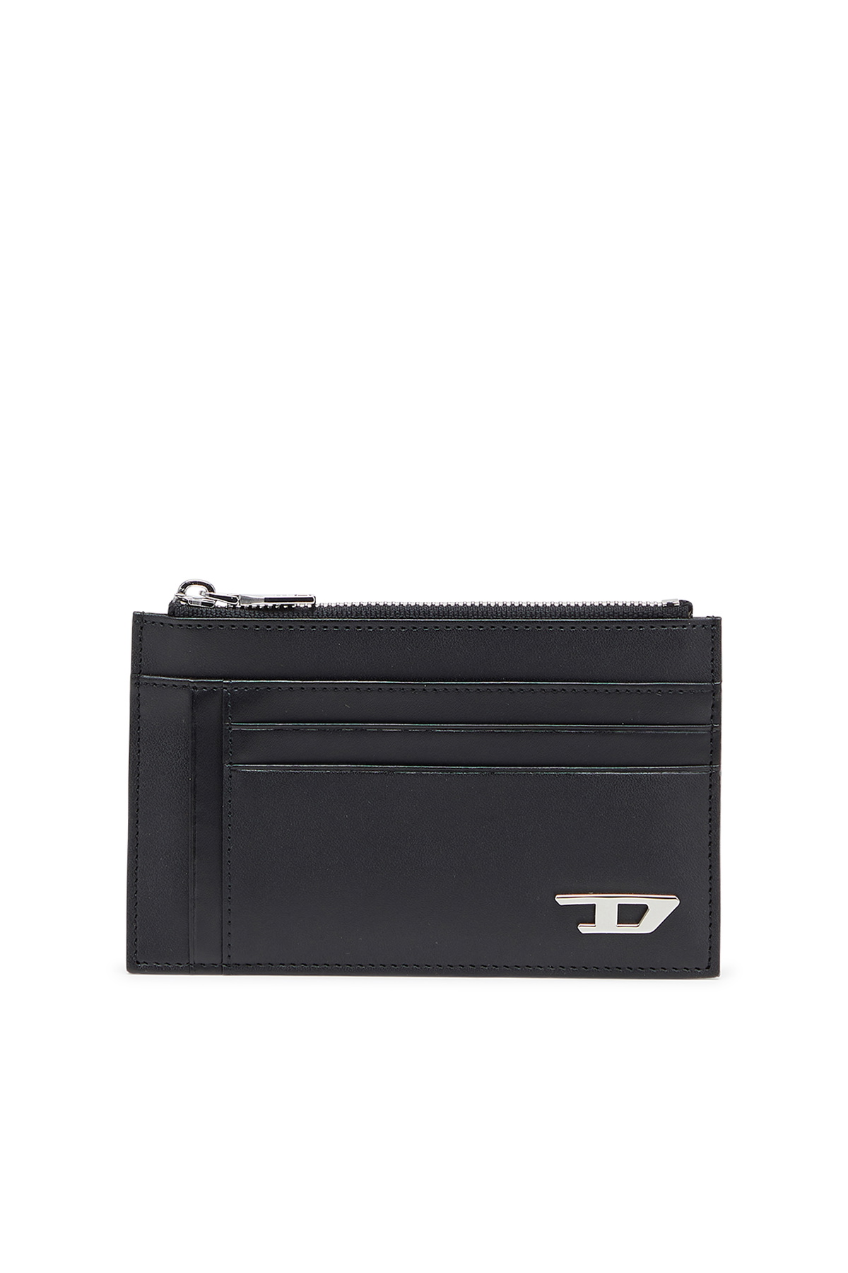 Diesel Leather card holder with zip pocket - Card cases Mens in