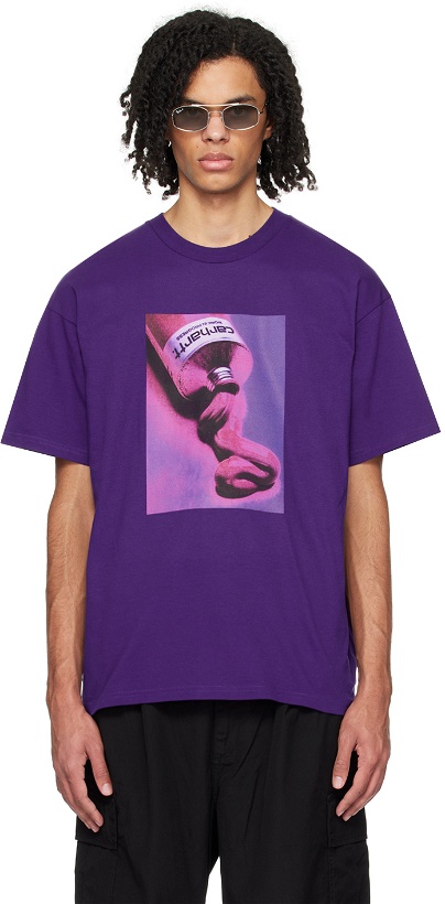 Photo: Carhartt Work In Progress Purple Tube T-Shirt