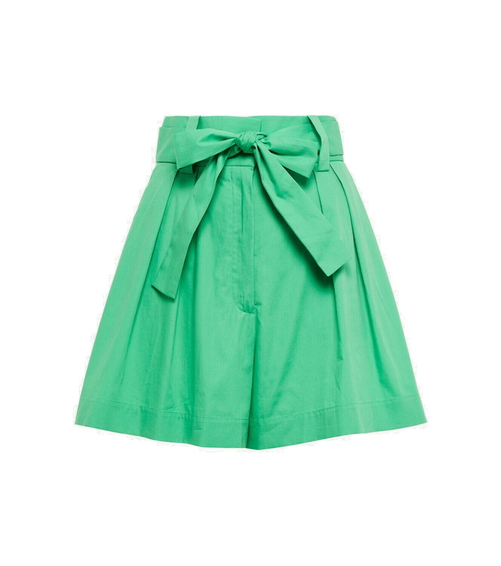 Photo: Oscar de la Renta High-rise wide-leg cotton shorts