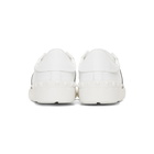 Valentino White and Blue Valentino Garavani Open Sneakers