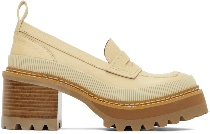 Photo: See by Chloé SSENSE Exclusive Beige Mahalia Loafers