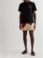 JW Anderson - Straight-Leg Belted Printed Cotton-Twill Shorts - Neutrals