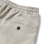 Rubinacci - Linen Drawstring Trousers - Gray