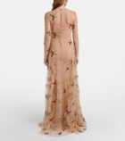Blumarine Patch-appliqué maxi dress