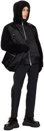 sacai Black Zip Bomber Jacket