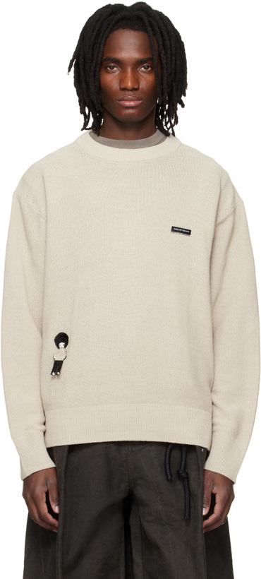 Photo: Song for the Mute Beige Oversized Sweater