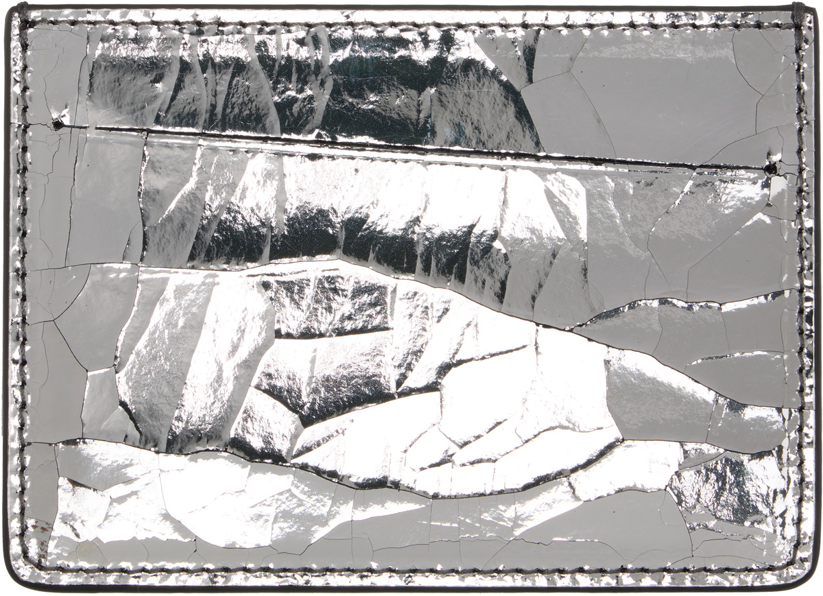 Maison Margiela Silver Four Stitches Card Holder
