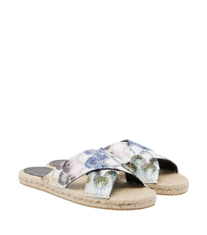 Photo: Missoni Harlow lamé espadrille sandals