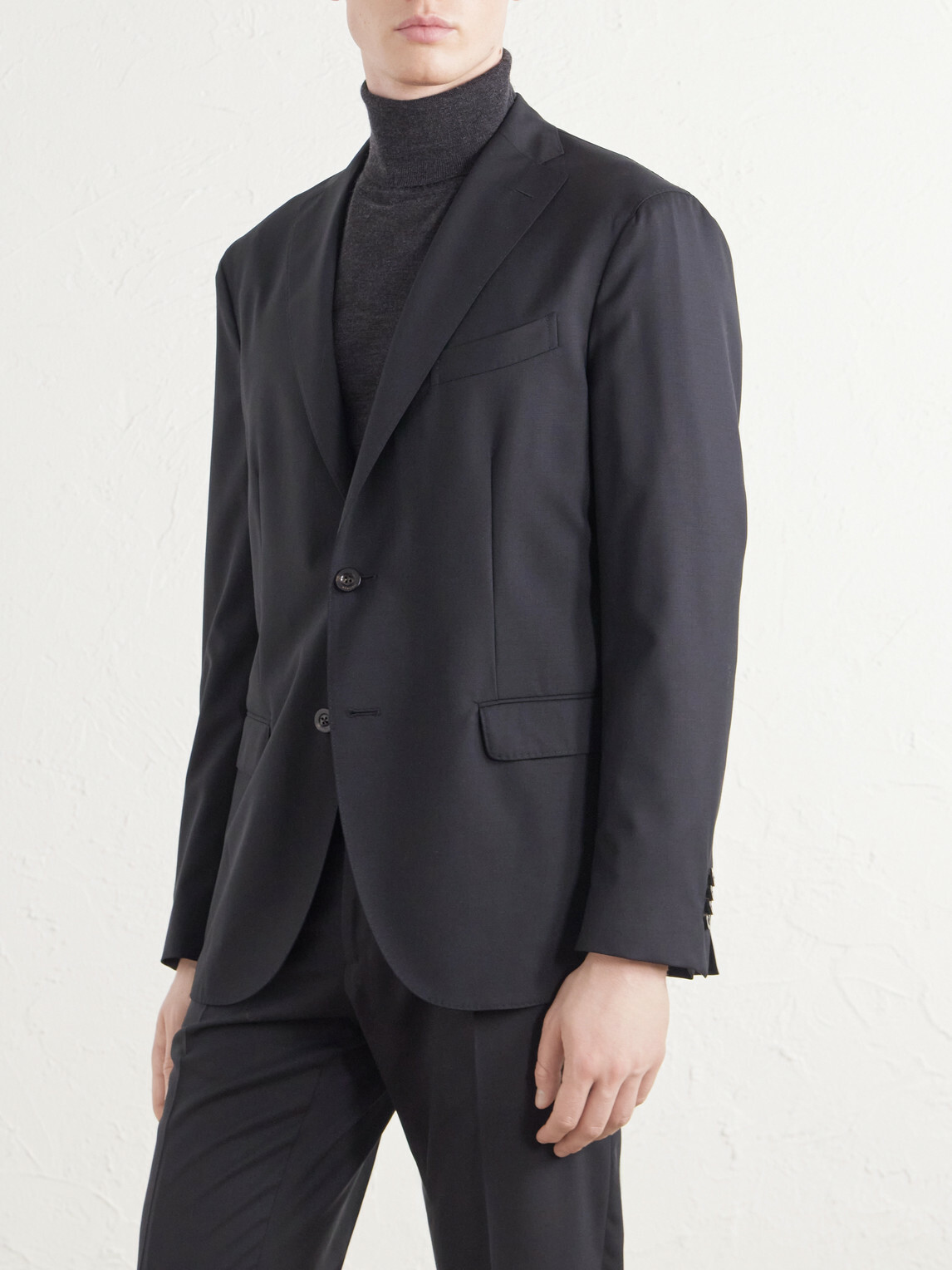 Boglioli - Virgin Wool Fresco Suit Jacket - Black
