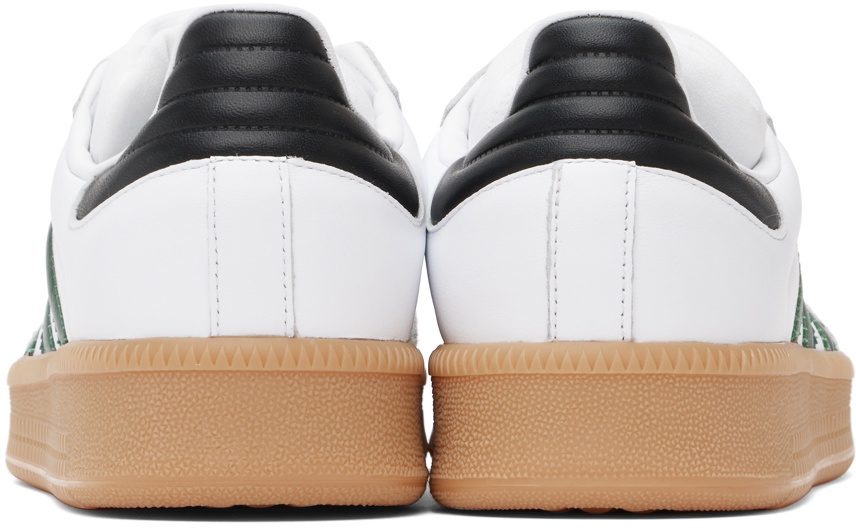 adidas Originals White & Green Samba XLG Sneakers adidas Originals