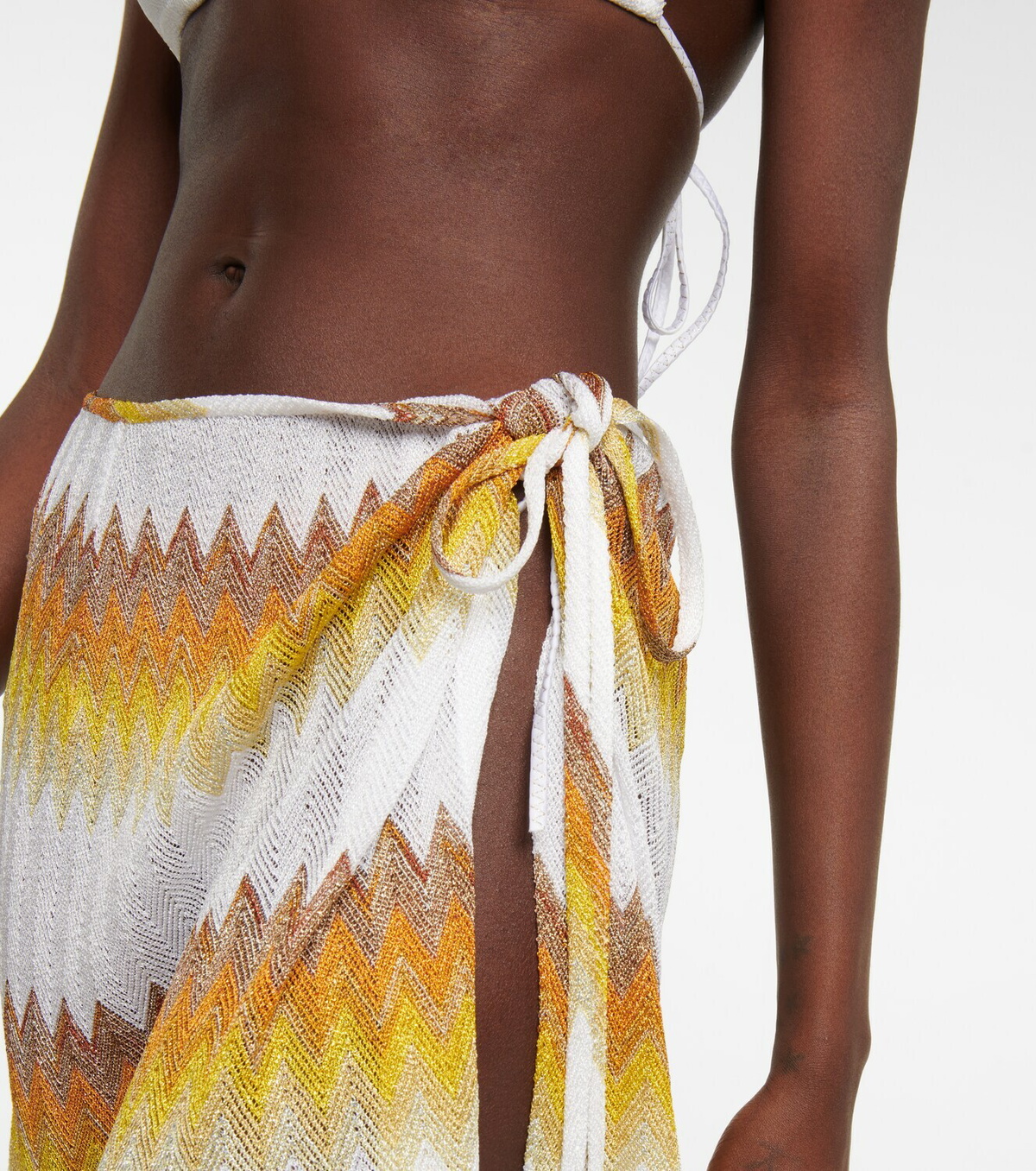 Missoni Mare Zig-zag knitted miniskirt