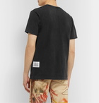 Heron Preston - Embroidered Organic Cotton-Jersey T-Shirt - Black