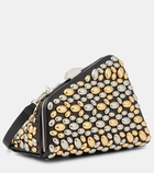 The Attico Midnight Mini embellished clutch