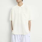 Nanamica Men's Snap Polo Shirt in Off White