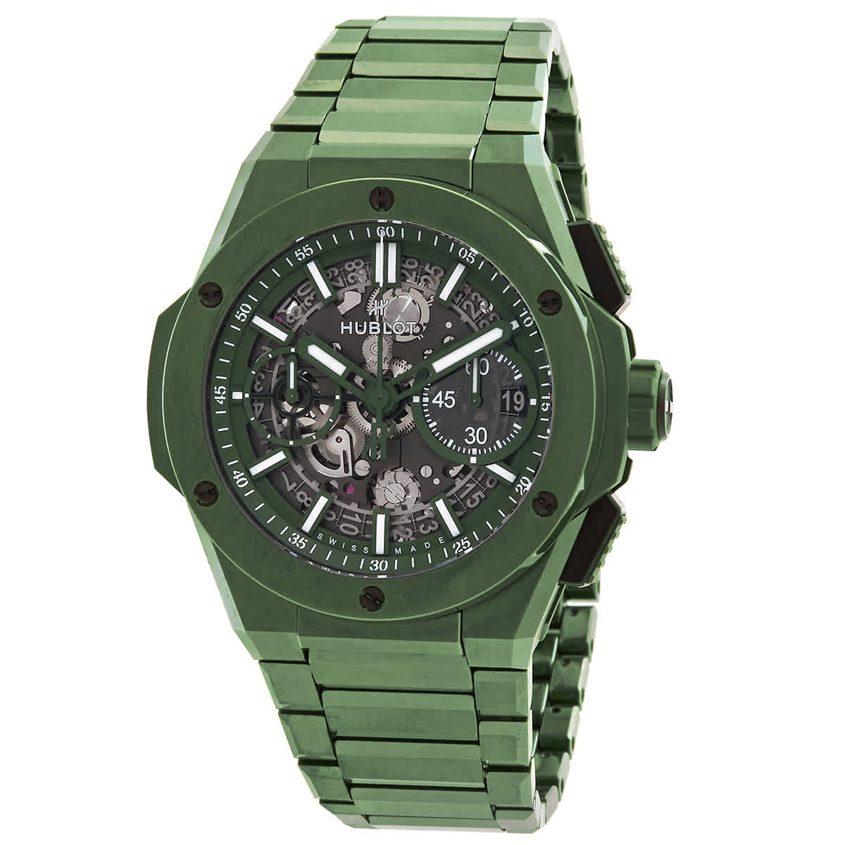 Hublot Big Bang Green Ceramic Chronograph Automatic Mens Watch 451.GX.5220.GX