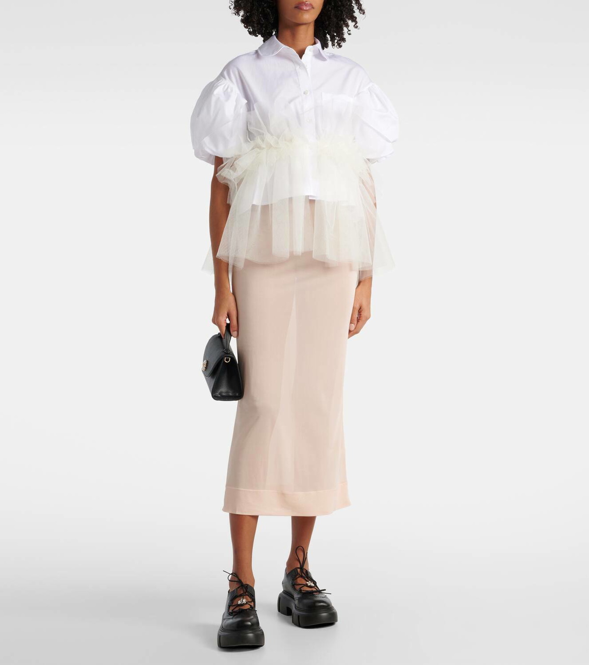 Simone Rocha Sheer pencil skirt Simone Rocha