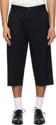 MM6 Maison Margiela Black Virgin Wool Shorts